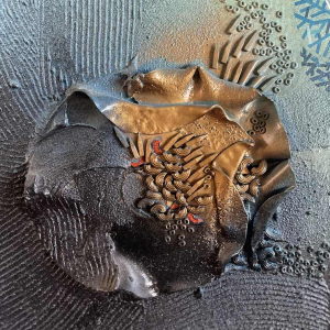 Philippe Waxweiler (1943-): « Mon jardin secret » hsp 55x93 cm