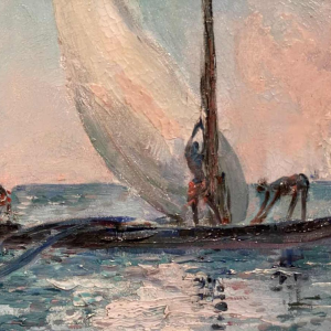 Paul DAXHELET (1905-1993) : « Pêcheurs à Zanzibar »