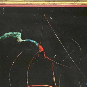 Delmotte Marcel "Composition" painting oil on panel - 1969