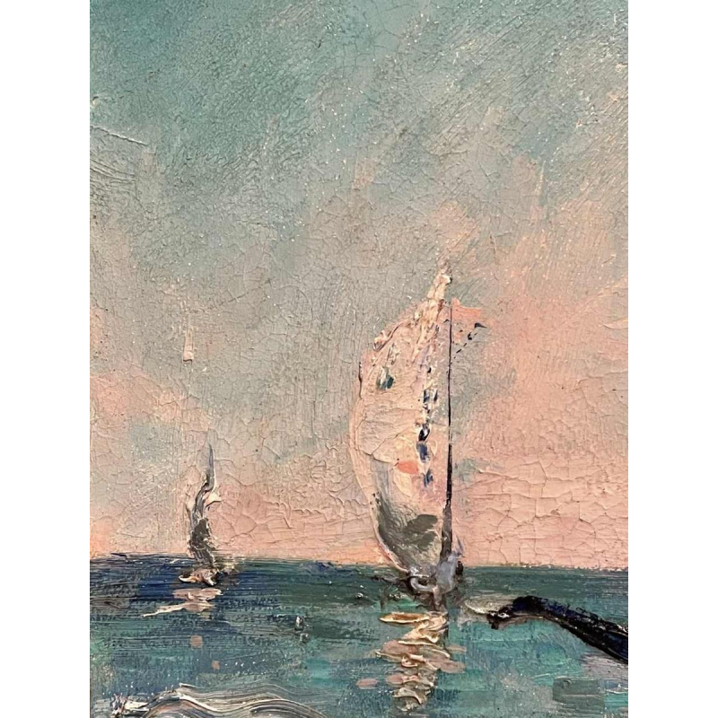 Paul DAXHELET (1905-1993): Fishermen in Zanzibar.