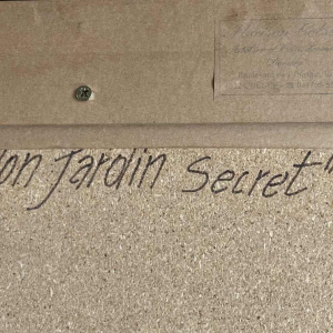 Philippe Waxweiler (1943-): « Mon jardin secret » hsp 55x93 cm