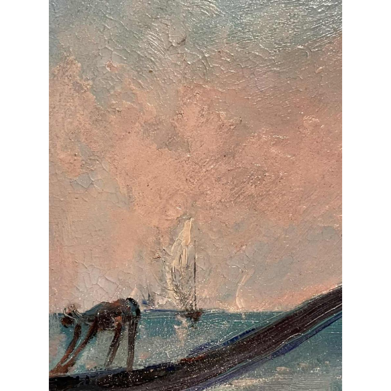 Paul DAXHELET (1905-1993): Fishermen in Zanzibar.