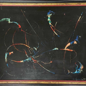 Delmotte Marcel "Compositie" schilderij olieverf op paneel - 1969