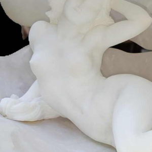 Italiaanse lamp, sculptuur van marmer en albast, 20e eeuw