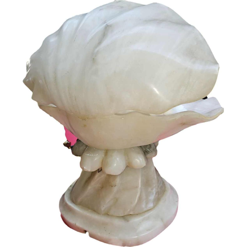 Italiaanse lamp, sculptuur van marmer en albast, 20e eeuw