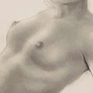 Alain Aslan Gourdon dit Aslan - preparatory drawing for "Lui" magazine