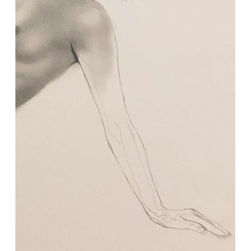 Alain Aslan Gourdon dit Aslan - preparatory drawing for "Lui" magazine