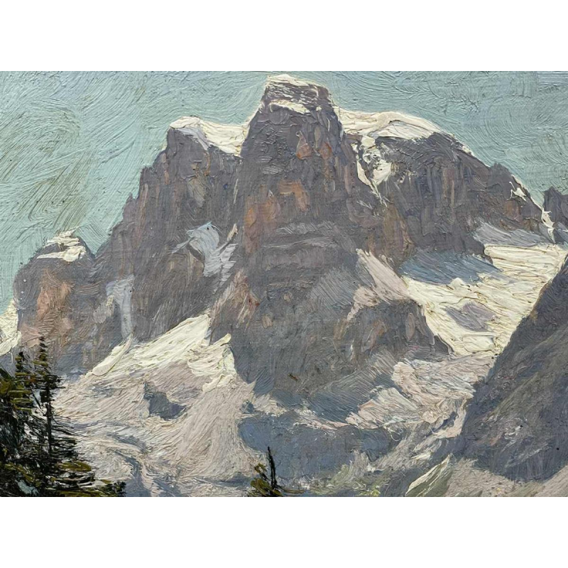 Georg MACCO (1863-1933) Berglandschap met koeien hsp 33x44 cm