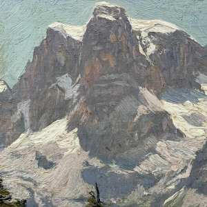 Georg MACCO (1863-1933) Berglandschap met koeien hsp 33x44 cm