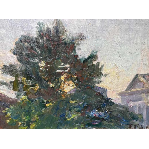 Herman RICHIR (1866-1942): huile sur toile marouflée