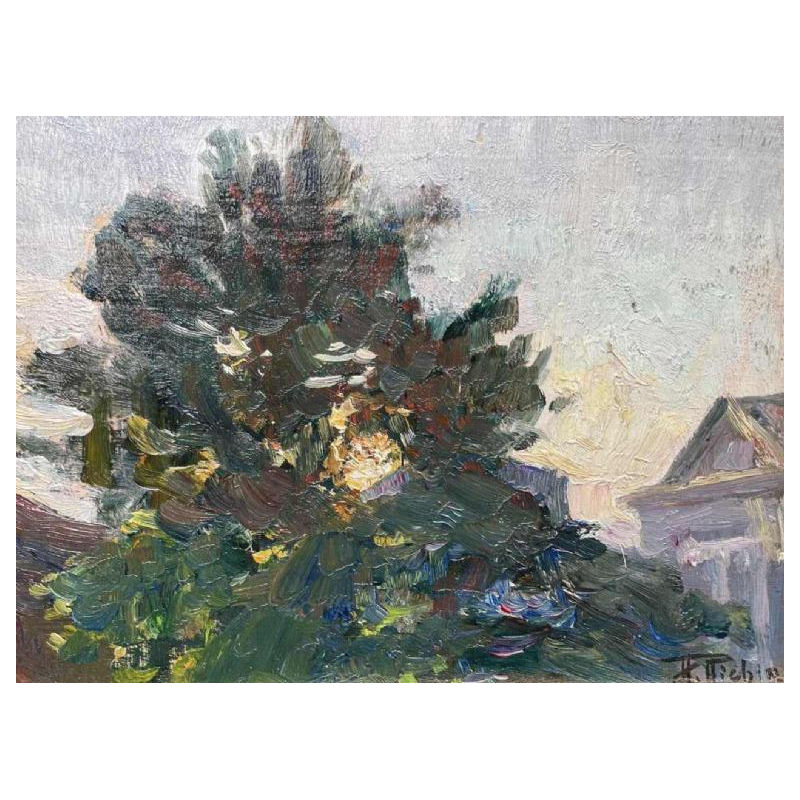 Herman RICHIR (1866-1942): huile sur toile marouflée