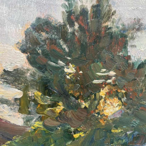 Herman RICHIR (1866-1942): huile sur toile marouflée