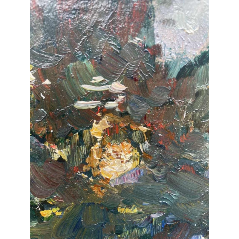 Herman RICHIR (1866-1942): huile sur toile marouflée