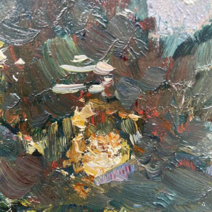 Herman RICHIR (1866-1942): huile sur toile marouflée