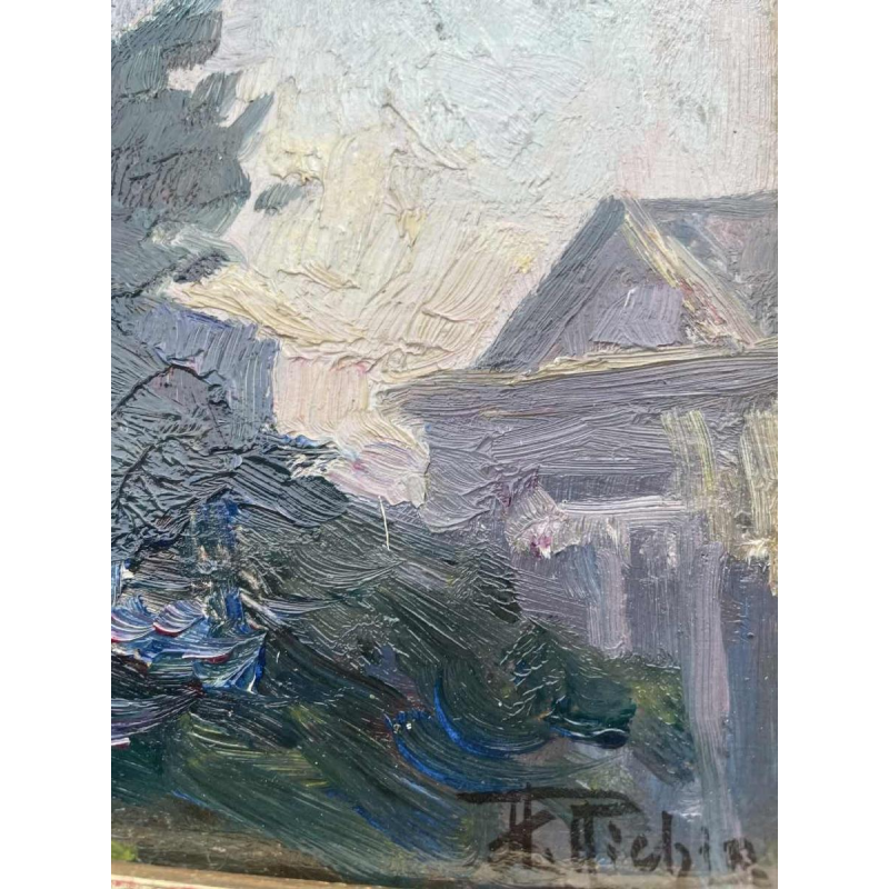 Herman RICHIR (1866-1942): olieverf op doek gemonteerd op doek