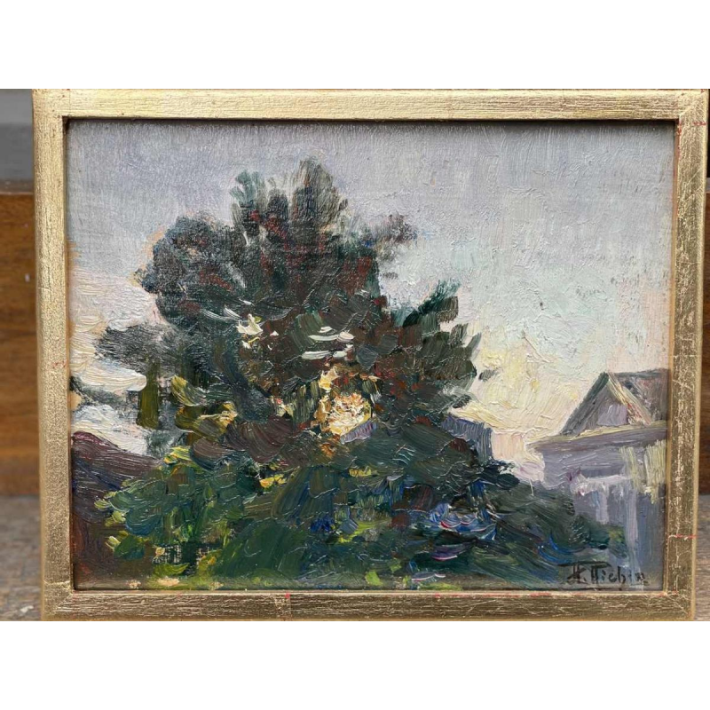 Herman RICHIR (1866-1942): huile sur toile marouflée