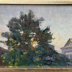 Herman RICHIR (1866-1942): huile sur toile marouflée