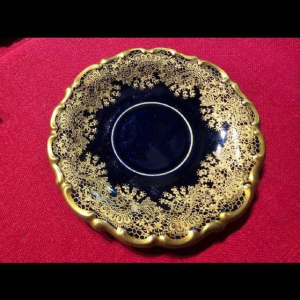 Linder Kueps Bavaria, 8 porseleinen kop en schotels 1960.