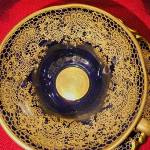 Linder Kueps Bavaria, 8 tasses et sous tasses en porcelaine 1960.