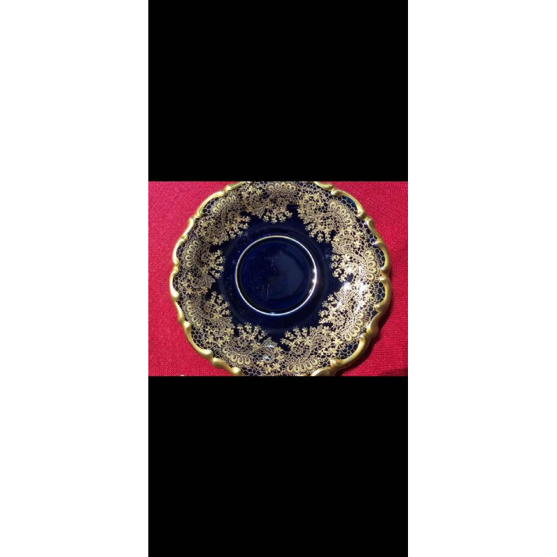 Linder Kueps Bavaria, 8 porcelain cups and saucers 1960.