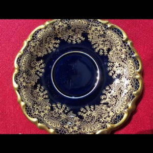 Linder Kueps Bavaria, 8 porseleinen kop en schotels 1960.