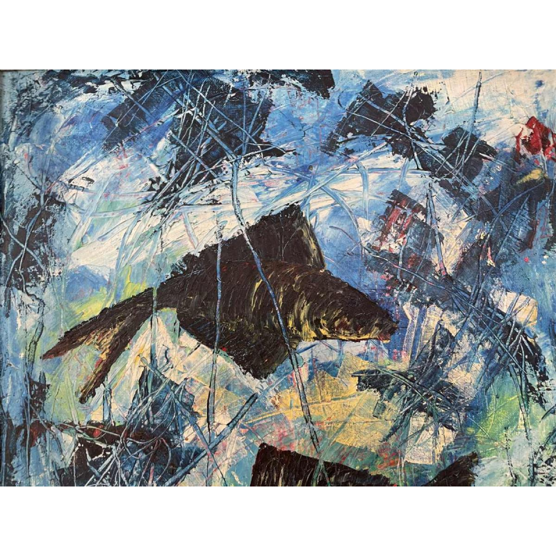 Frédéric Ngoie MUVUMA (1938-): Pyranah hst 45x35 cm