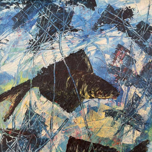 Frédéric Ngoie MUVUMA (1938-): Pyranah hst 45x35 cm