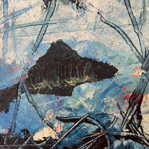 Frédéric Ngoie MUVUMA (1938-): Pyranah hst 45x35 cm