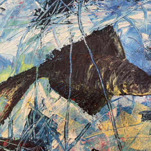 Frédéric Ngoie MUVUMA (1938-): Pyranah hst 45x35 cm