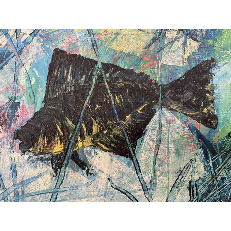 Frédéric Ngoie MUVUMA (1938-): Pyranah hst 45x35 cm