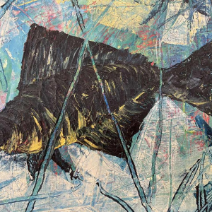 Frédéric Ngoie MUVUMA (1938-): Pyranah hst 45x35 cm