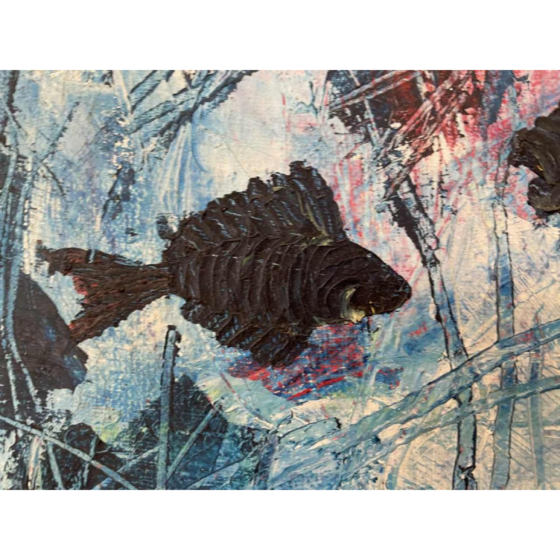 Frédéric Ngoie MUVUMA (1938-): Pyranah hst 45x35 cm