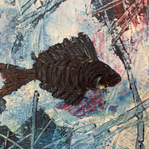 Frédéric Ngoie MUVUMA (1938-): Pyranah hst 45x35 cm