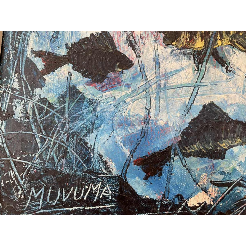 Frédéric Ngoie MUVUMA (1938-): Pyranah hst 45x35 cm