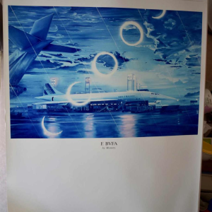 10 affiches de la collection 'Air France' de 1988 "The Fine Art of FLying".