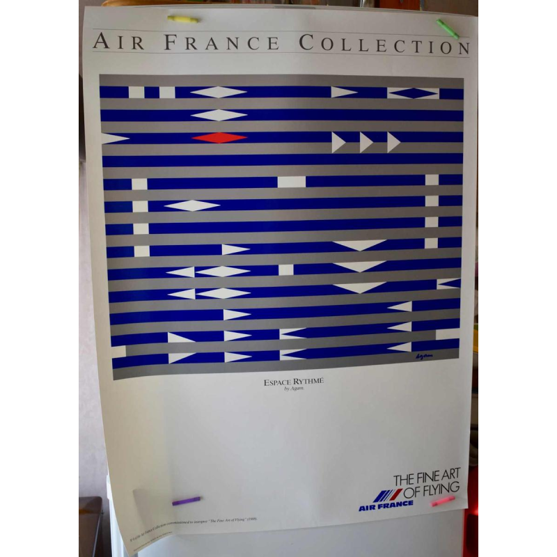 10 posters from the 1988 'Air France' collection "The Fine Art of FLying".