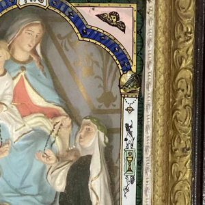 Reliekdoos van de Maagd Maria - Mysteries van de heilige rozenkrans - 1912