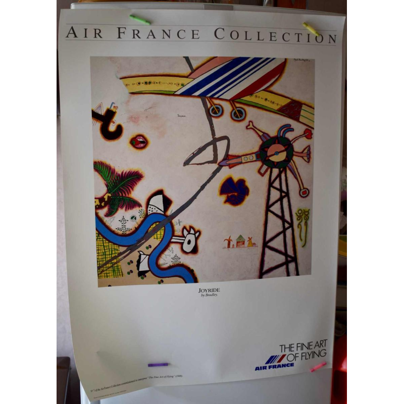10 affiches de la collection 'Air France' de 1988 "The Fine Art of FLying".