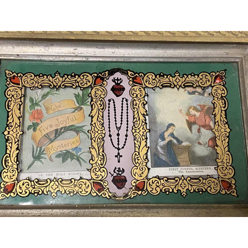 Reliekdoos van de Maagd Maria - Mysteries van de heilige rozenkrans - 1912