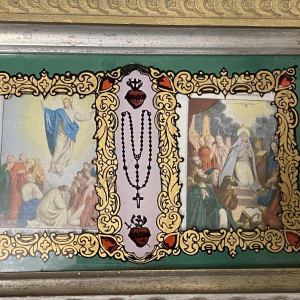 Boîte reliquaire de la Vierge Marie - Mystères du rosaire sacré - 1912