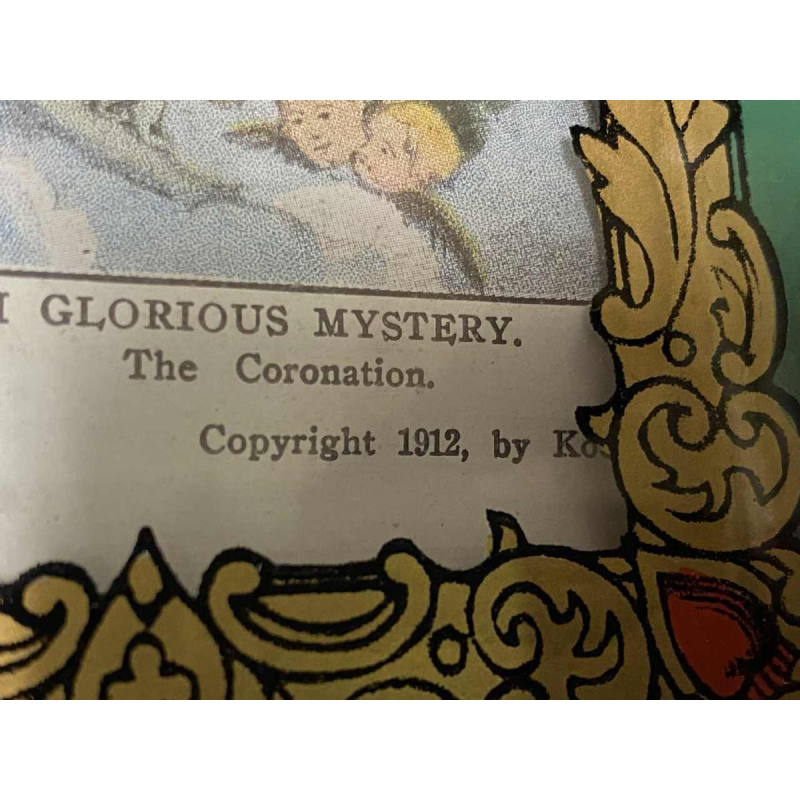 Reliekdoos van de Maagd Maria - Mysteries van de heilige rozenkrans - 1912