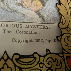 Reliekdoos van de Maagd Maria - Mysteries van de heilige rozenkrans - 1912