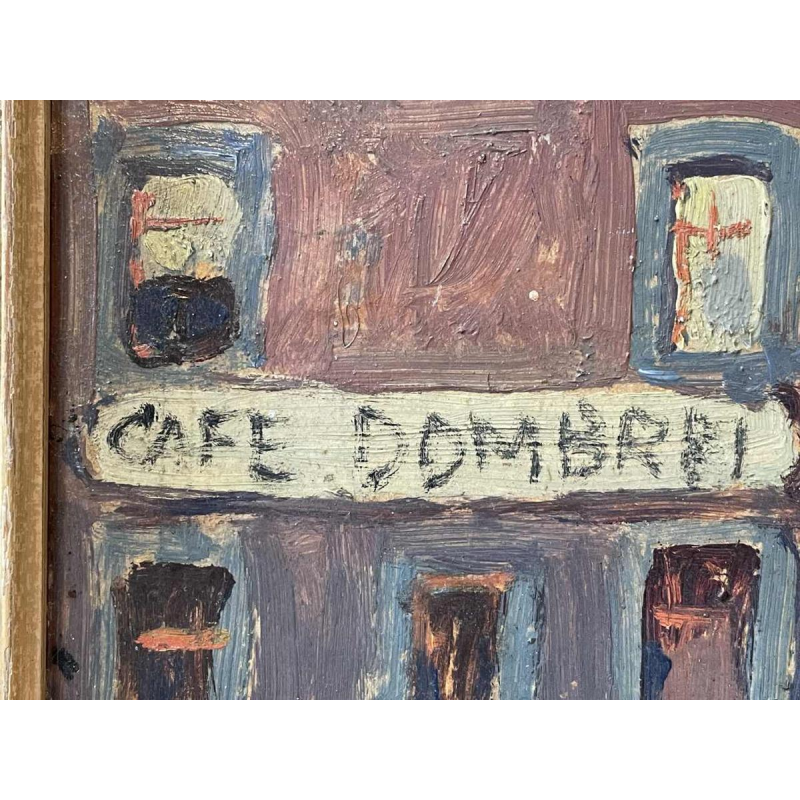 Albert DANDOY (1885-1977) : « Le café Dombret à Namur » peinture
