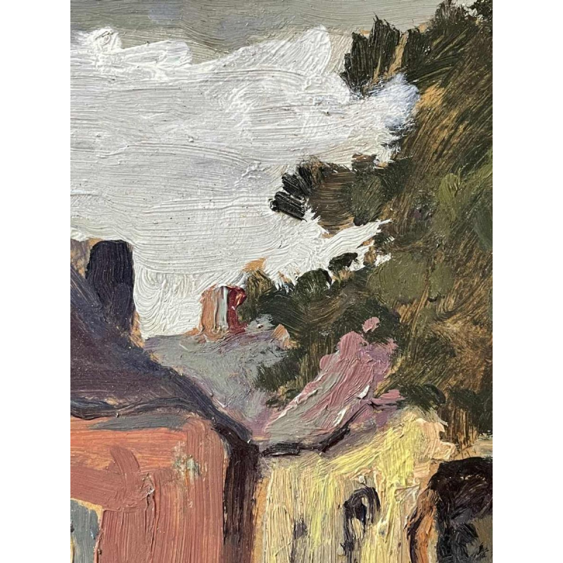 Albert DANDOY (1885-1977) : « Le café Dombret à Namur » peinture