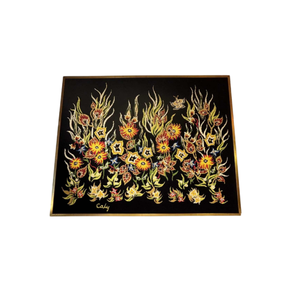 O. Caly, wandtapijt "Soir de rêve" Atelier d'Art Contemporain La Lice, ca 1960-1970