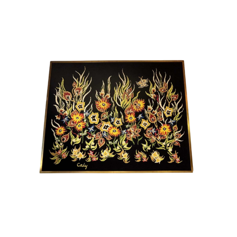 O. Caly, tapestry "Soir de rêve" Atelier d'Art Contemporain La Lice, ca 1960-1970