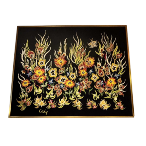 O. Caly, tapisserie "Soir de rêve" Atelier d'Art Contemporain La Lice, ca 1960-1970