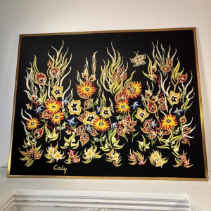 O. Caly, tapisserie "Soir de rêve" Atelier d'Art Contemporain La Lice, ca 1960-1970