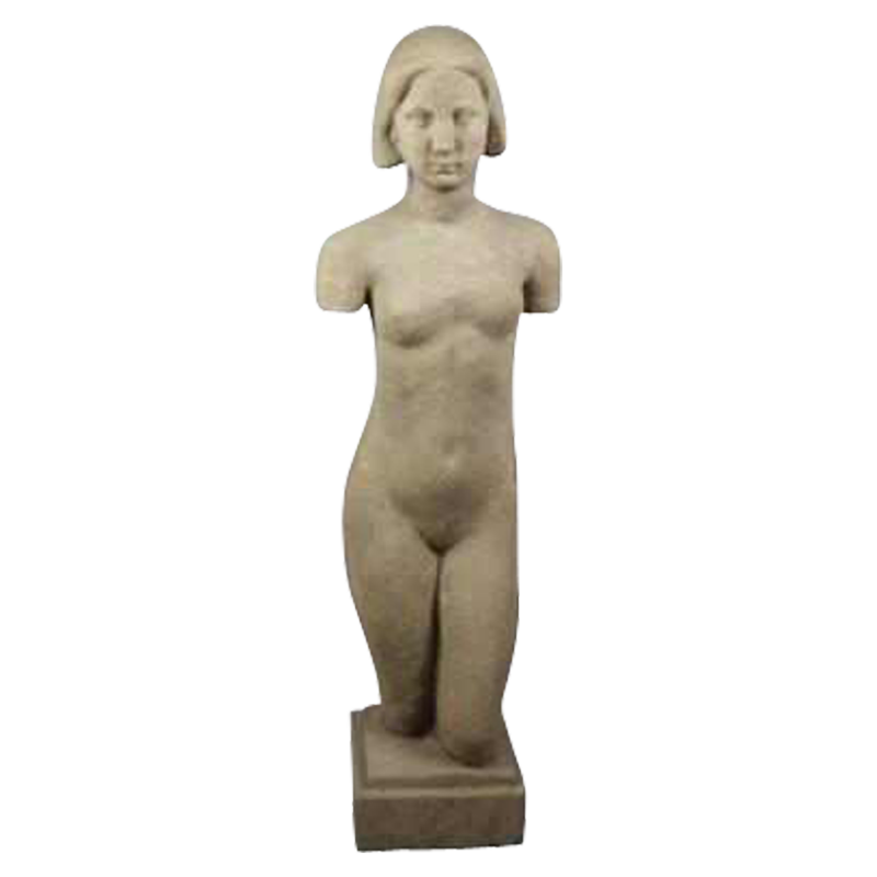 RESERVED.Sculpture en pierre reconstituée de Maurice DE KORTE vers 1940