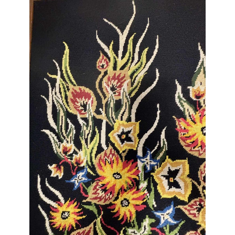 O. Caly, tapestry "Soir de rêve" Atelier d'Art Contemporain La Lice, ca 1960-1970